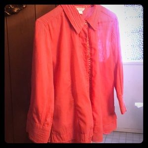 Hey Christopher Banks large pink dress shirt